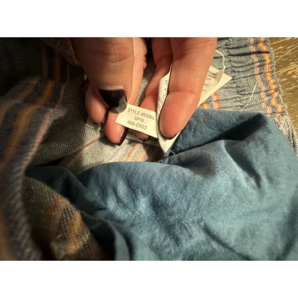 Madewell Blue and Red Striped Wide Leg Pants - Picture 13 of 14